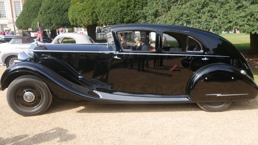 A Rolls Royce Phantom III with a forward-raked windscreen. It looks as hideous as you probably imagine